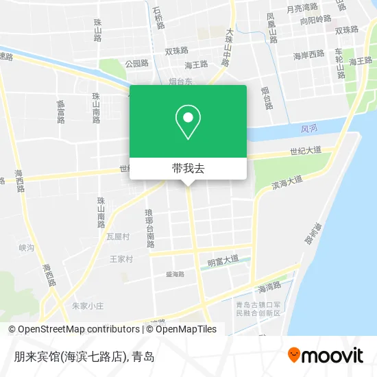 朋来宾馆(海滨七路店)地图