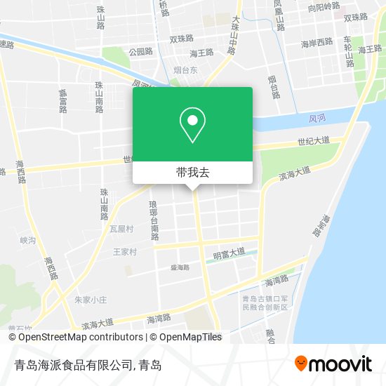 青岛海派食品有限公司地图