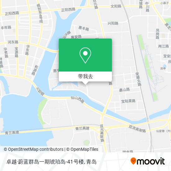 卓越·蔚蓝群岛一期琥珀岛-41号楼地图
