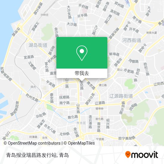 青岛报业瑞昌路发行站地图