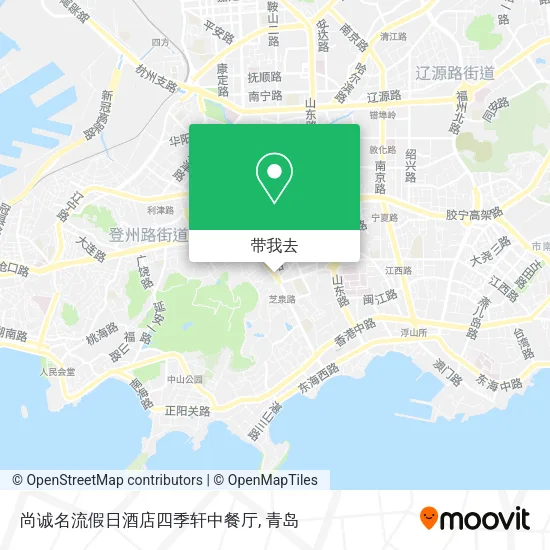 尚诚名流假日酒店四季轩中餐厅地图