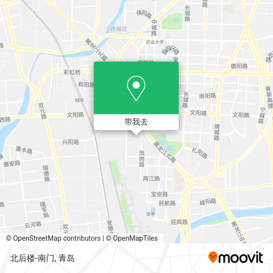 北后楼-南门地图