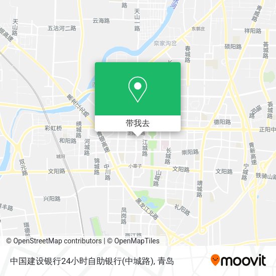 中国建设银行24小时自助银行(中城路)地图