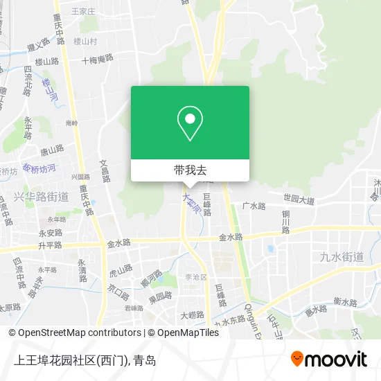 上王埠花园社区(西门)地图