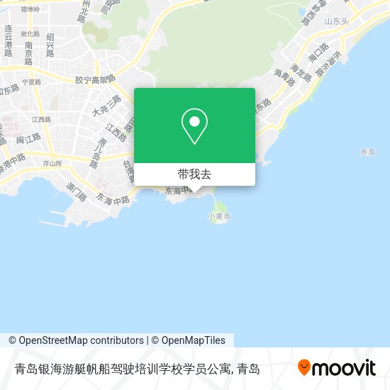 青岛银海游艇帆船驾驶培训学校学员公寓地图