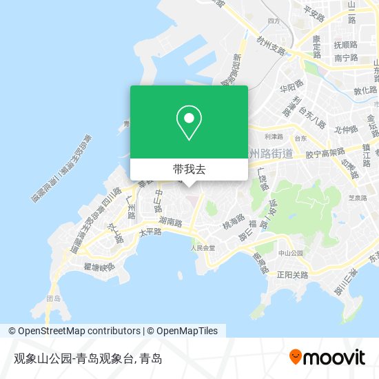 观象山公园-青岛观象台地图