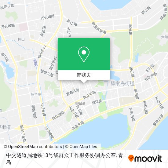 中交隧道局地铁13号线群众工作服务协调办公室地图