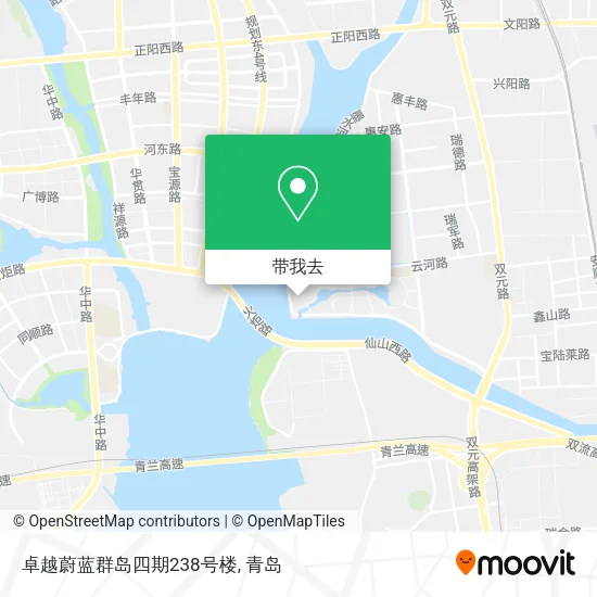 卓越蔚蓝群岛四期238号楼地图