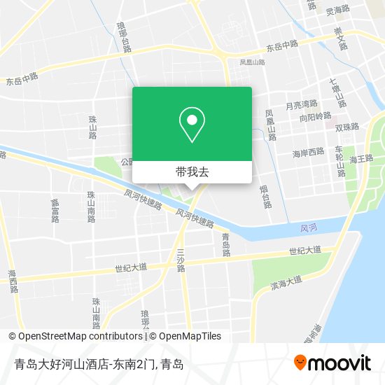 青岛大好河山酒店-东南2门地图