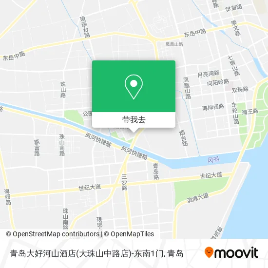 青岛大好河山酒店(大珠山中路店)-东南1门地图