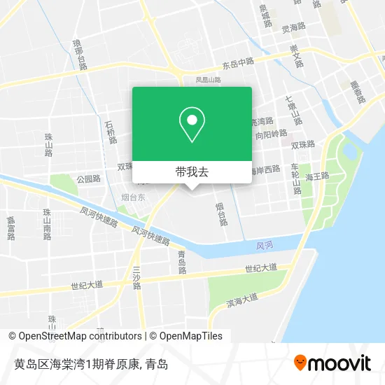 黄岛区海棠湾1期脊原康地图