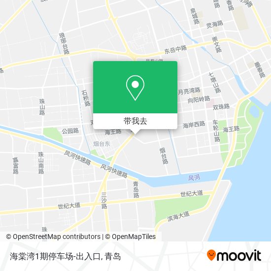 海棠湾1期停车场-出入口地图