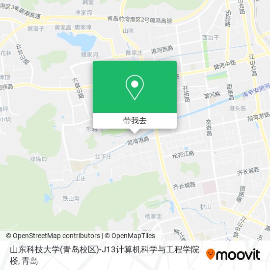 山东科技大学(青岛校区)-J13计算机科学与工程学院楼地图