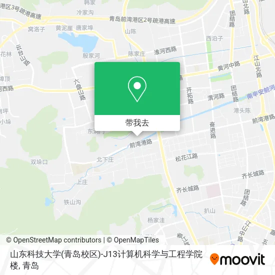 山东科技大学(青岛校区)-J13计算机科学与工程学院楼地图