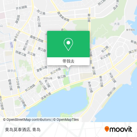 黄岛莫泰酒店地图