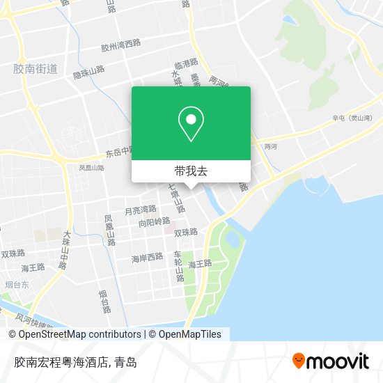 胶南宏程粤海酒店地图