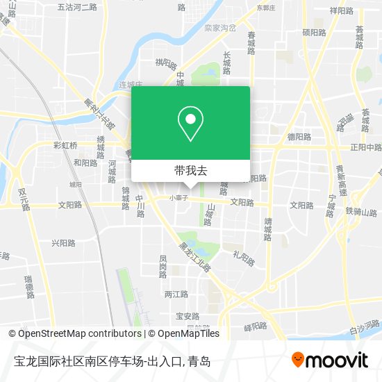 宝龙国际社区南区停车场-出入口地图