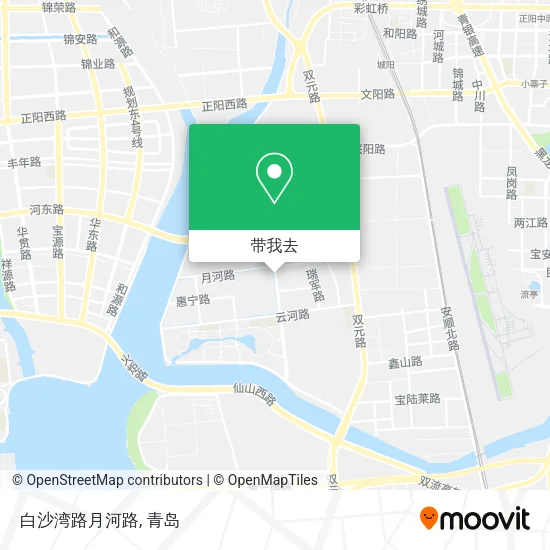 白沙湾路月河路地图