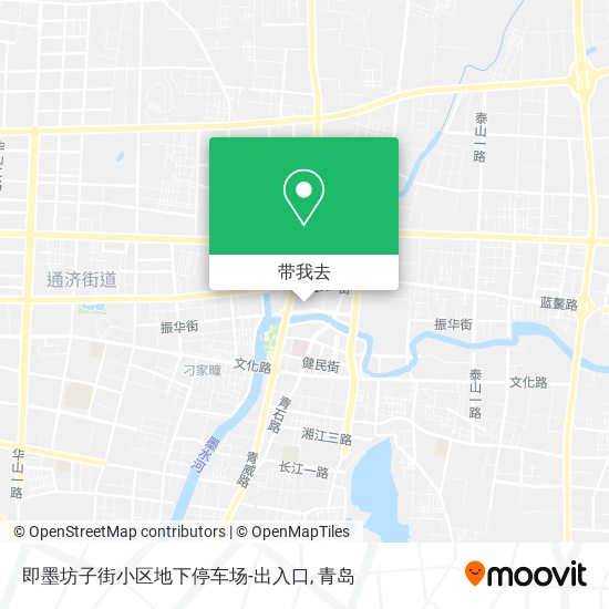 即墨坊子街小区地下停车场-出入口地图