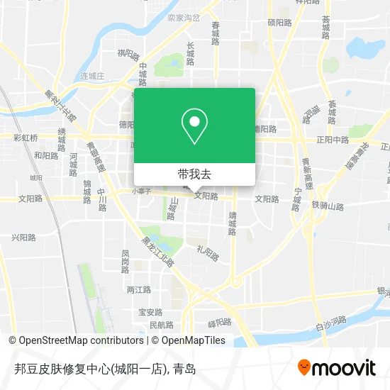邦豆皮肤修复中心(城阳一店)地图