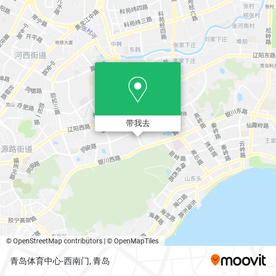 青岛体育中心-西南门地图