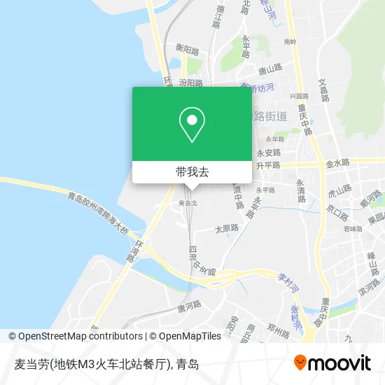 麦当劳(地铁M3火车北站餐厅)地图