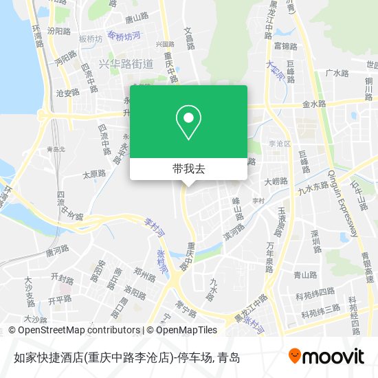如家快捷酒店(重庆中路李沧店)-停车场地图
