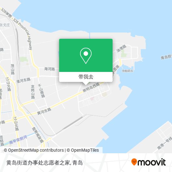 黄岛街道办事处志愿者之家地图
