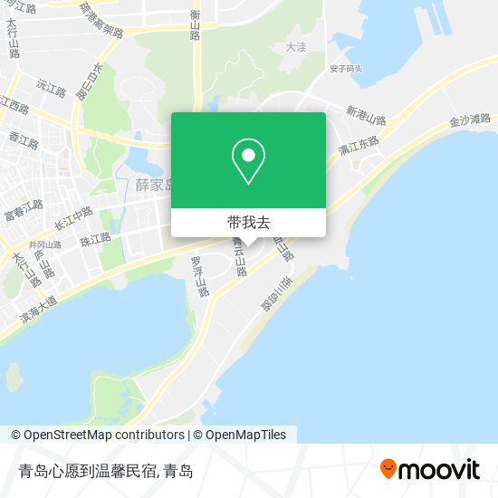 青岛心愿到温馨民宿地图