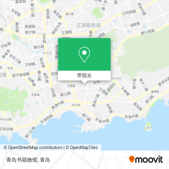 青岛书籍旅馆地图