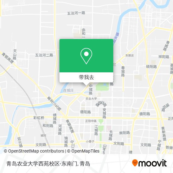 青岛农业大学西苑校区-东南门地图