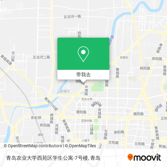青岛农业大学西苑区学生公寓-7号楼地图