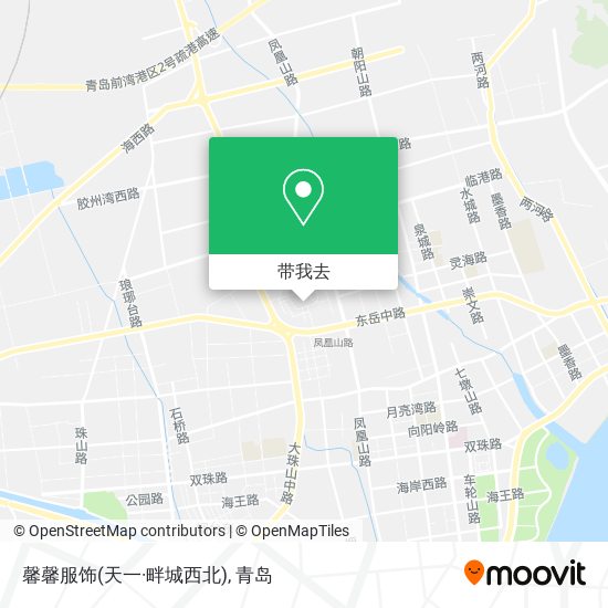 馨馨服饰(天一·畔城西北)地图