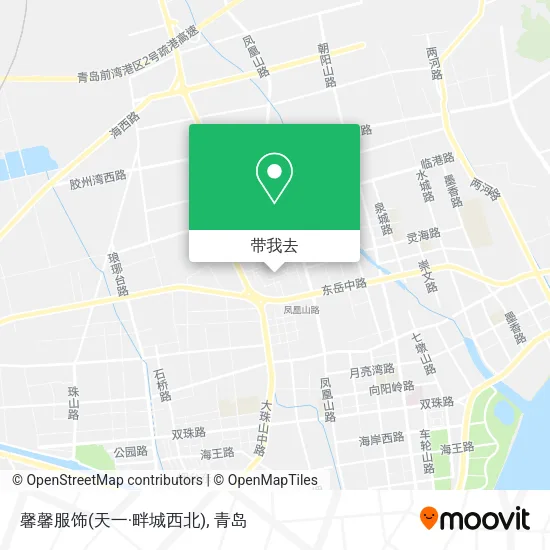 馨馨服饰(天一·畔城西北)地图
