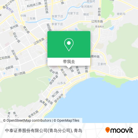 中泰证券股份有限公司(青岛分公司)地图