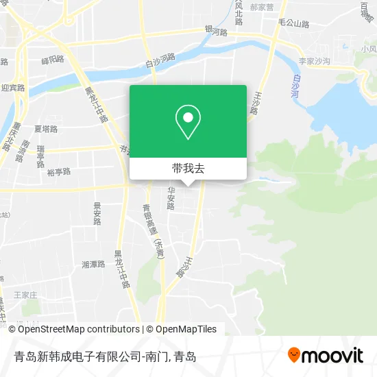 青岛新韩成电子有限公司-南门地图