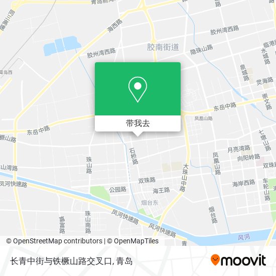 长青中街与铁橛山路交叉口地图