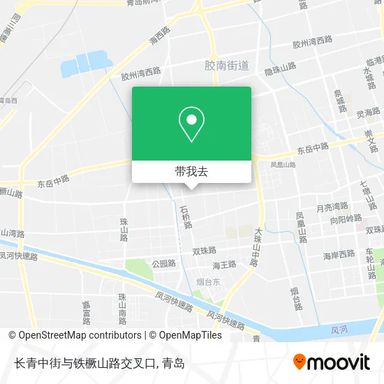 长青中街与铁橛山路交叉口地图