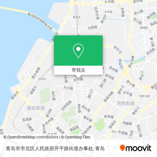 青岛市市北区人民政府开平路街道办事处地图