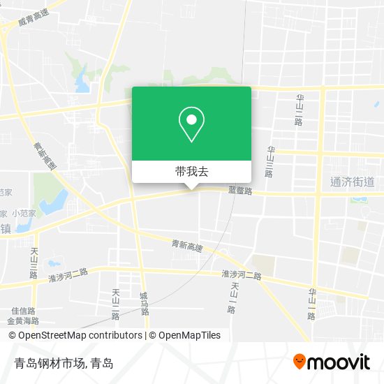 青岛钢材市场地图