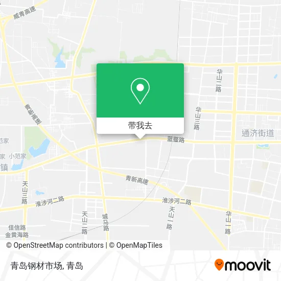 青岛钢材市场地图