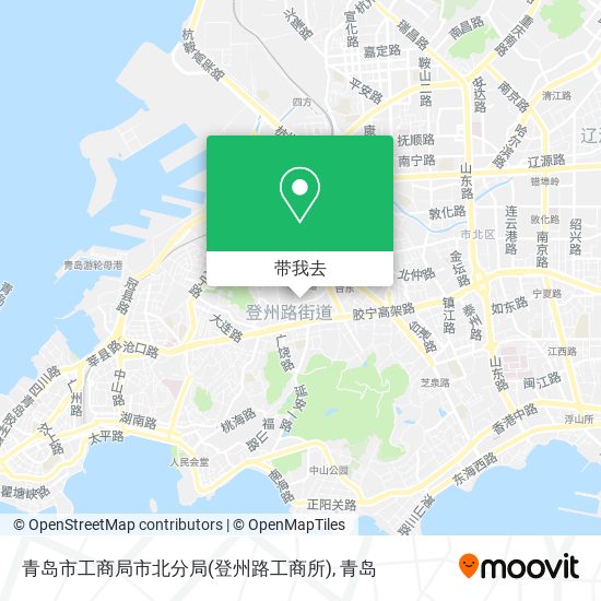 青岛市工商局市北分局(登州路工商所)地图