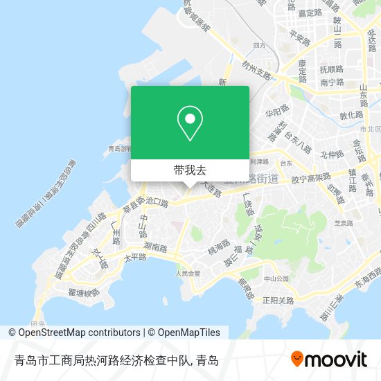 青岛市工商局热河路经济检查中队地图