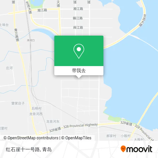 红石崖十一号路地图