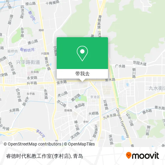 睿德时代私教工作室(李村店)地图