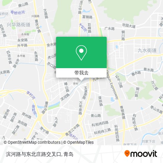 滨河路与东北庄路交叉口地图