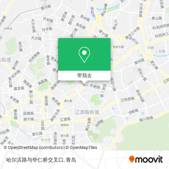 哈尔滨路与华仁桥交叉口地图