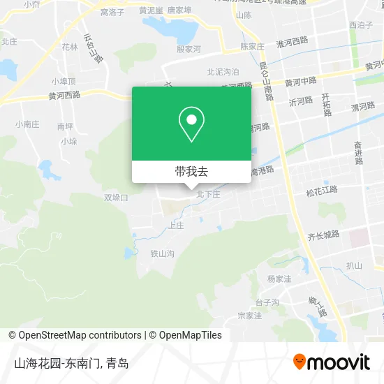 山海花园-东南门地图