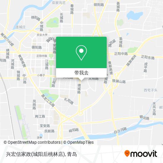 兴宏信家政(城阳后桃林店)地图