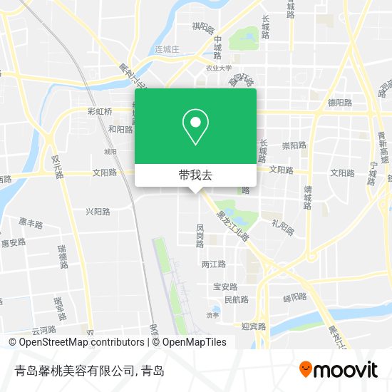 青岛馨桃美容有限公司地图